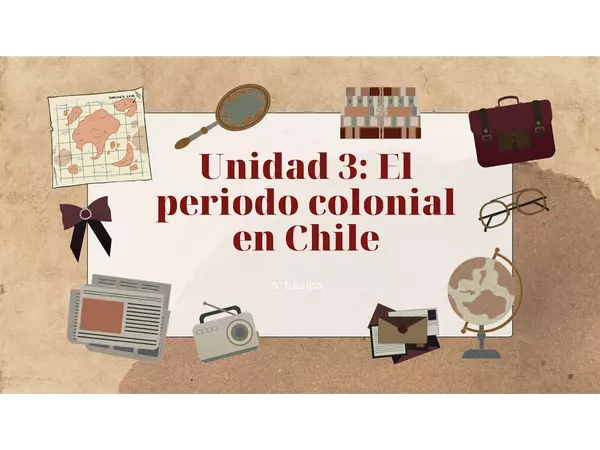 Unidad 3: El periodo colonial en Chile (PPT EDITABLE)