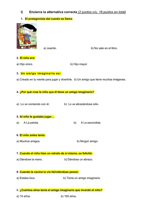 Evaluación, Libro ¡AY, CUÁNTO ME QUIERO!