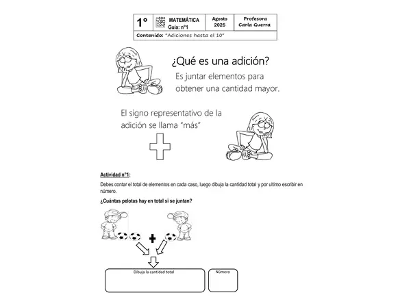 Adiciones hasta el 10 