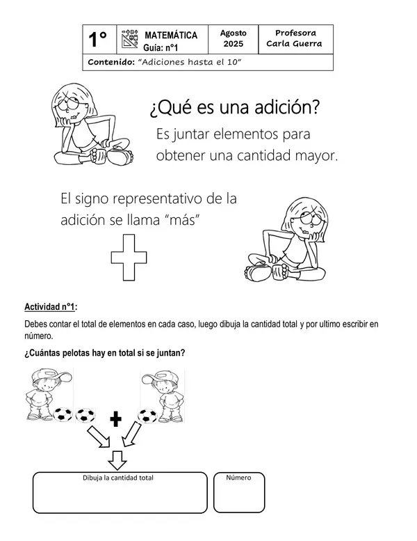 Adiciones hasta el 10 