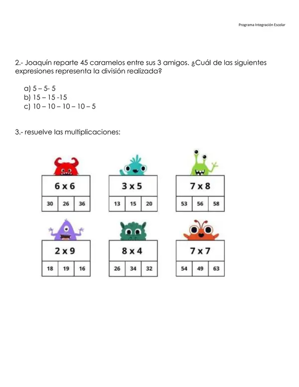 evaluacion diagnostica matematicas 4to 