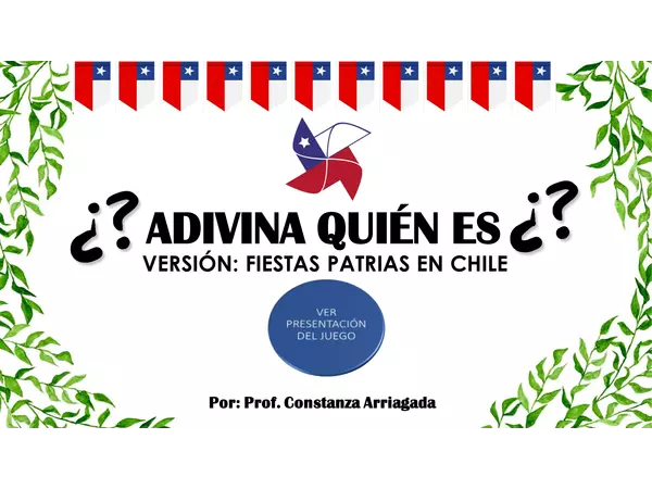 ADIVINA QUIÉN ES - VERSIÓN FIESTAS PATRIAS EN CHILE