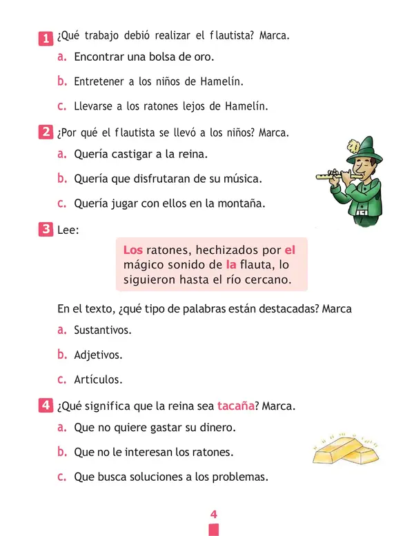 Prueba N° 4 lenguaje lecciones 10-11 y 12 2° Básico