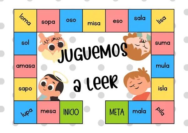 Tablero para jugar a leer