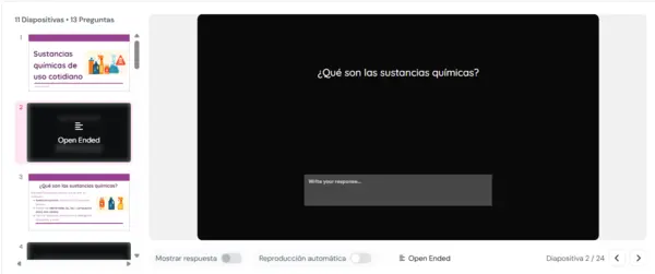 Lección interactiva: Sustancias químicas de uso cotidiano