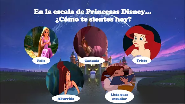 Escala "¿Cómo te sientes hoy?" de Princesas Disney