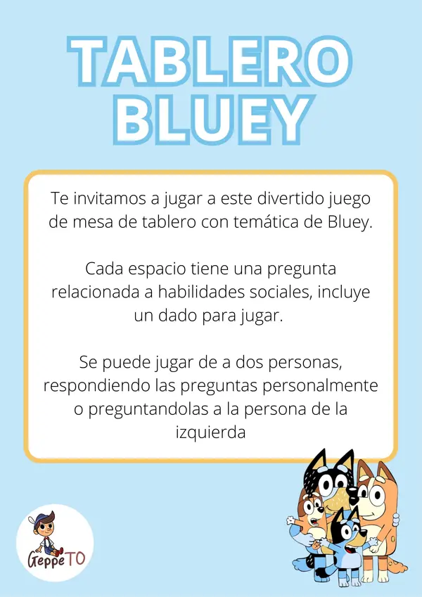 Juego de mesa - Bluey