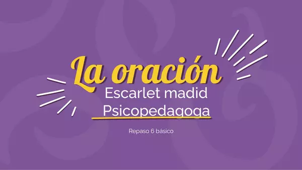 PPT la oración