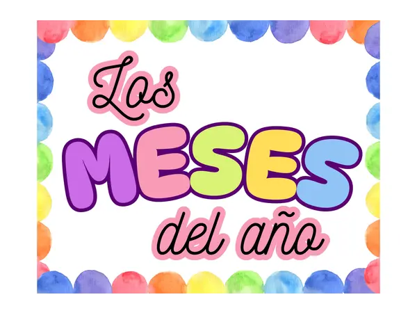 Láminas "Los meses del año"