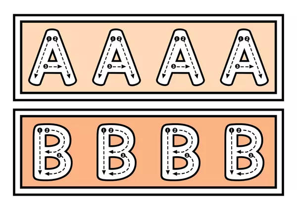 Flashcards abecedario para escribir 