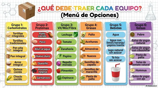 Planificación de Fajitas Saludables OA5 | Alimentación Equilibrada 5° Básico