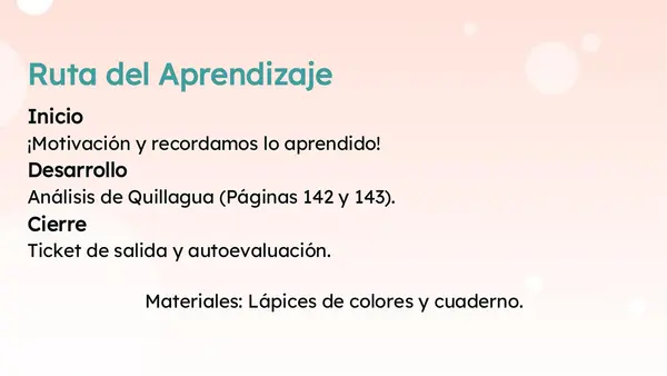 Clase 6 Lección 6 Unidad 3 "Aplico" 2° Básico