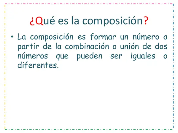 Componer y descomponer números