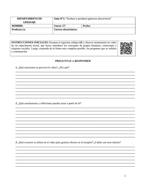Evaluar y producir géneros discursivos