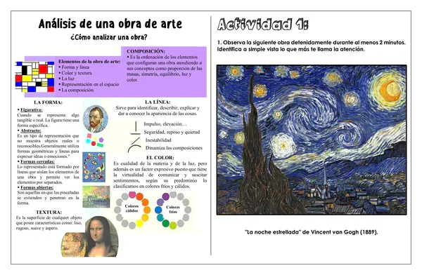 ARTES - Elementos de análisis en una obra de arte 