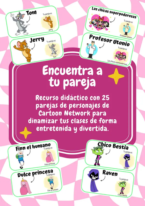 Encuentra a tu pareja de cartoon network