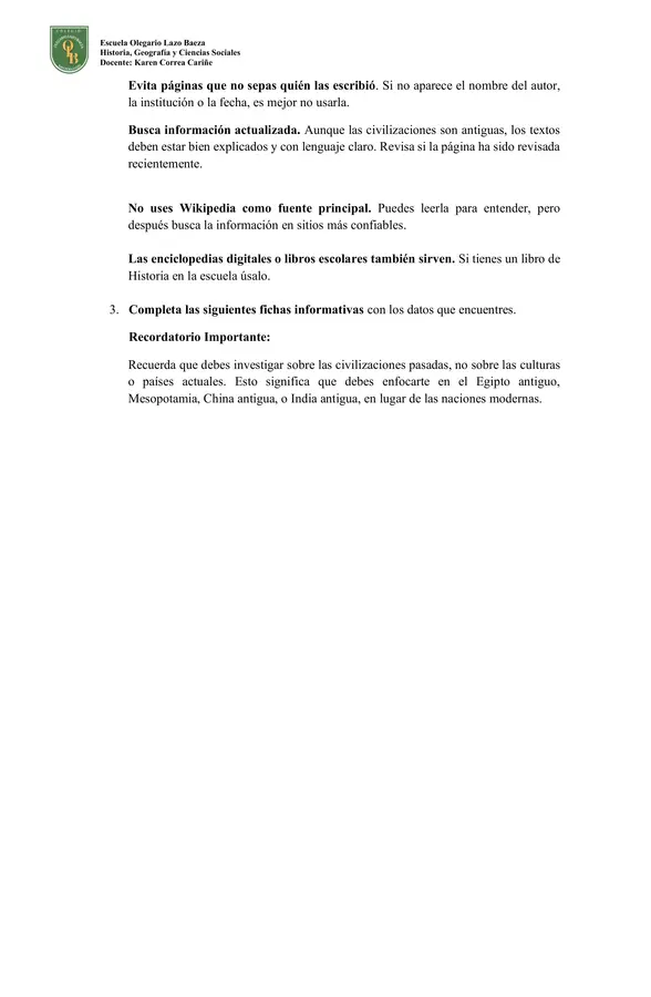 Investigación Primeras Civilizaciones 