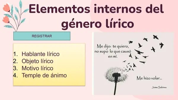 Elementos internos de un poema