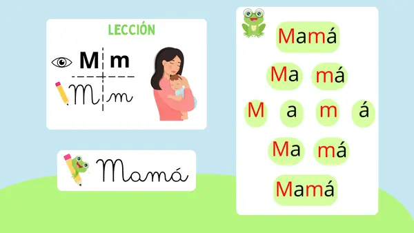 Lectura lecciones OJO - MAMÁ - MANO