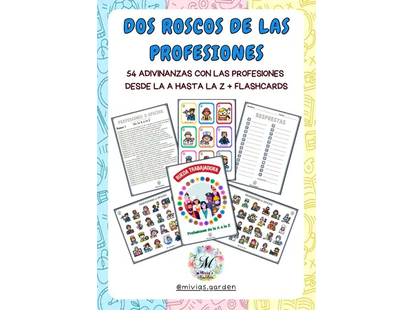 Rosco de las Profesiones de la A a la Z (54 Adivinanzas)