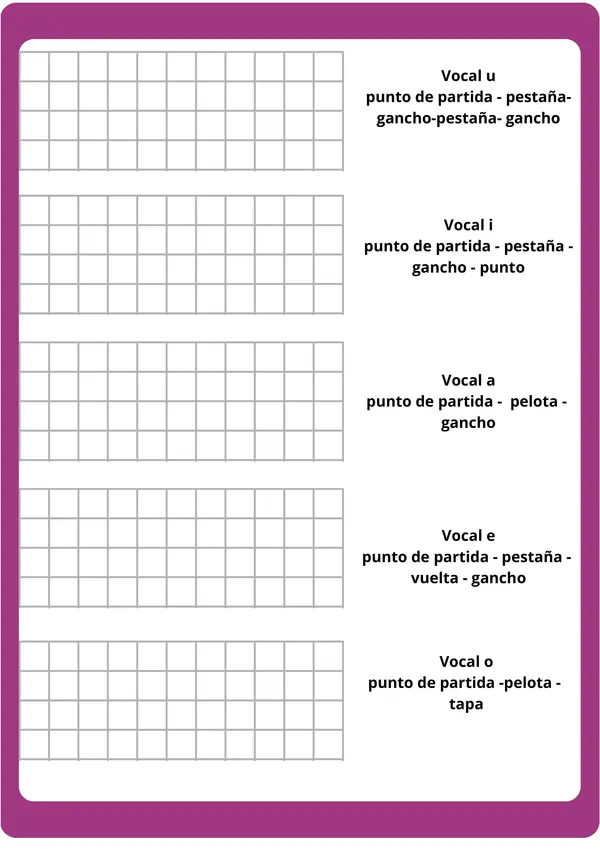 vocales metodo matte