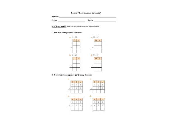 CONTROL DE MATEMATICAS 