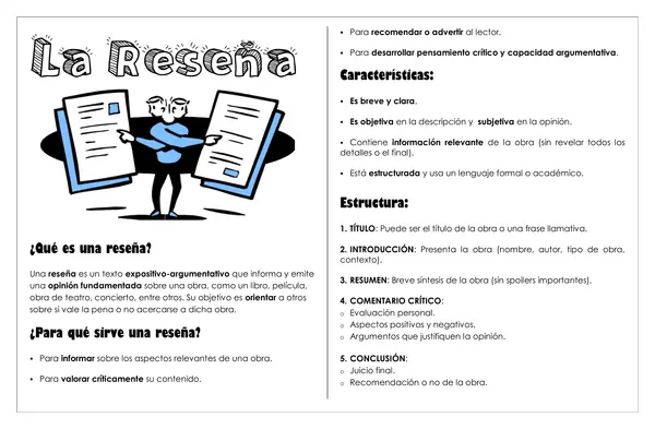 Guía de trabajo - La reseña