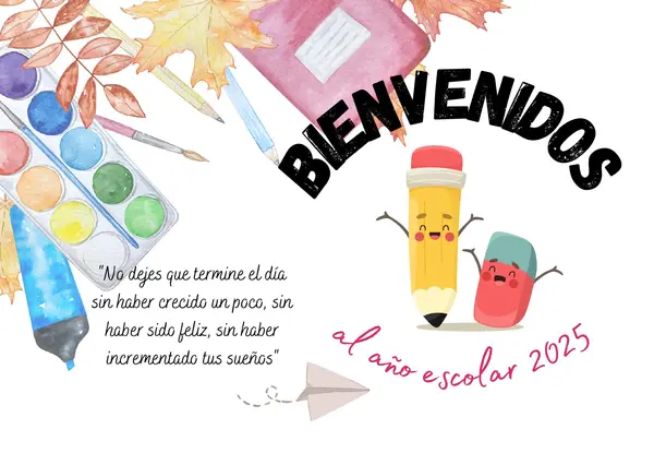 TARJETAS BIENVENIDOS 2025