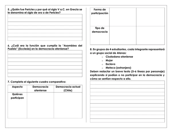 Guía de trabajo - Democracia Ateniense