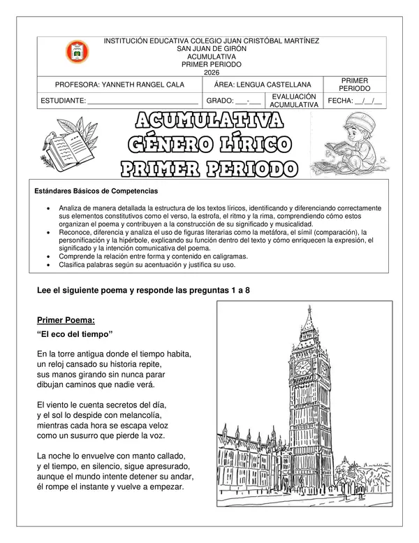 Acumulativa Género Lírico