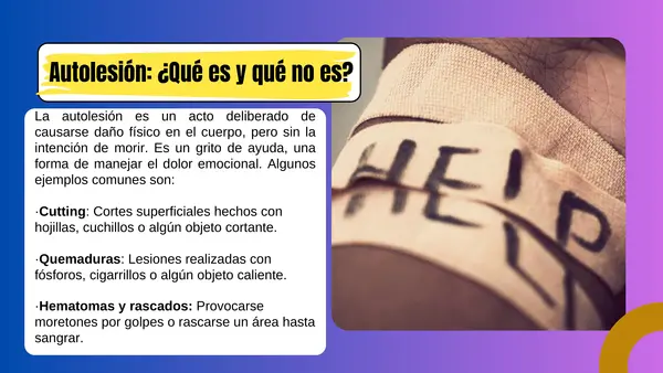 Taller de autolesiones para apoderados