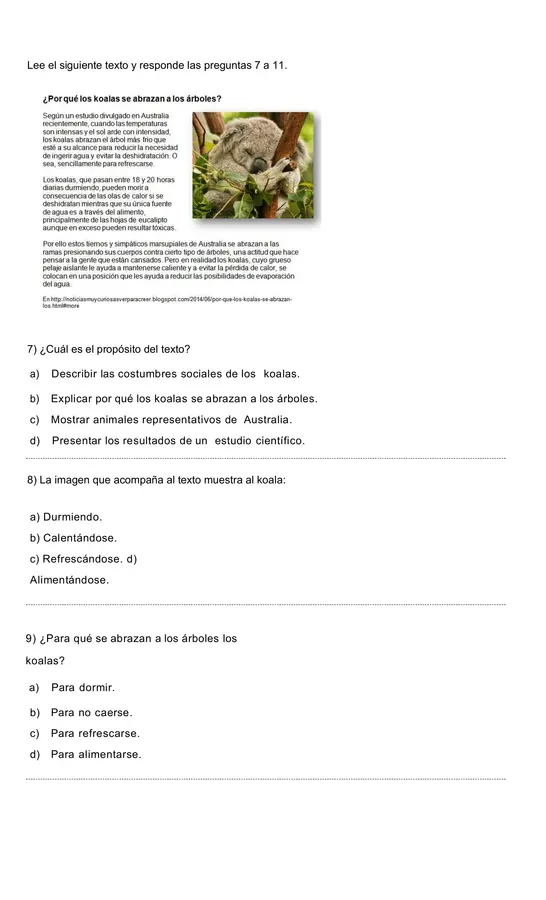ENSAYO SIMCE LENGUAJE