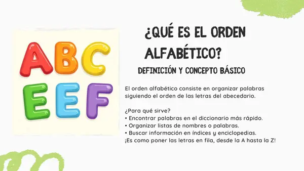 PPT, Orden alfabético