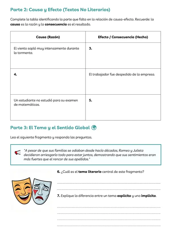 Práctica de Español para Pruebas Estandarizadas