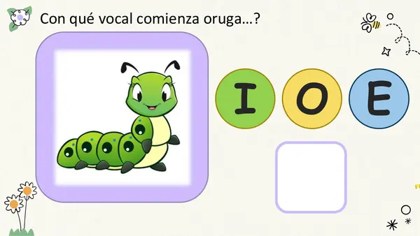 Sonido inicial A-E-I-O