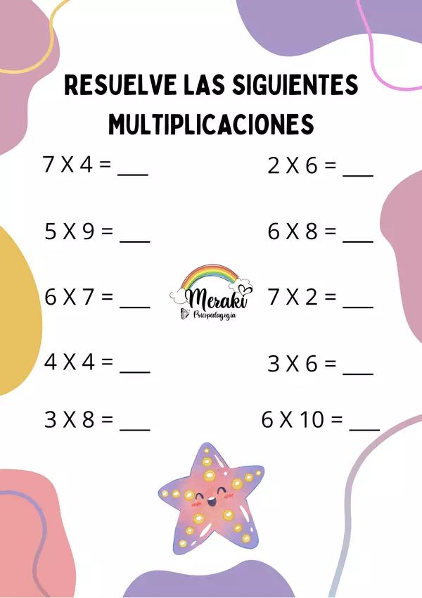 Ejercicios de Multiplicación Aleatorias - Merakipsp