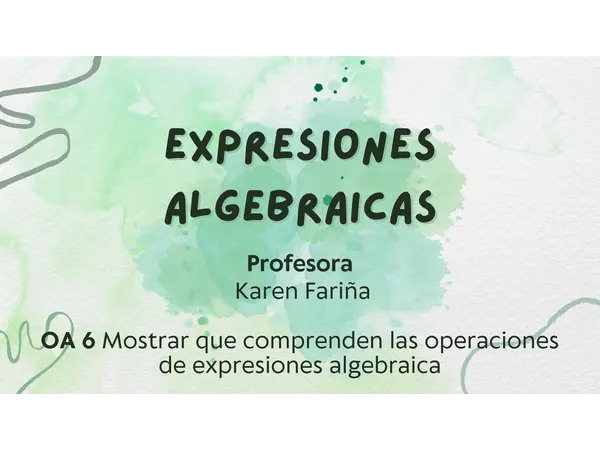 Expresiones algebraicas 