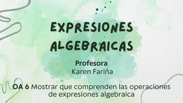 Expresiones algebraicas 