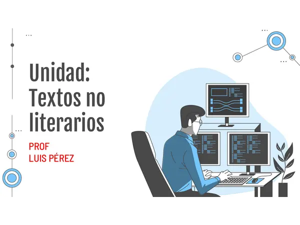Texto no literarios - Lengua y Lit. (5°,6°,7°,8)
