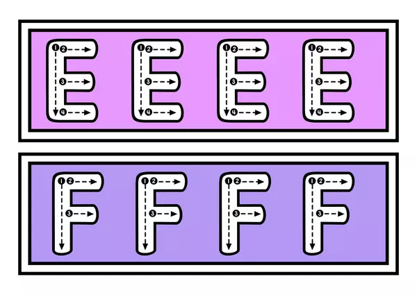 Flashcards abecedario para escribir 