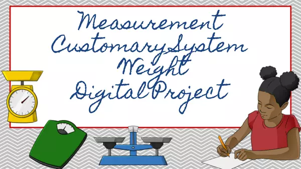 Measurement customary system weight digital study guide
