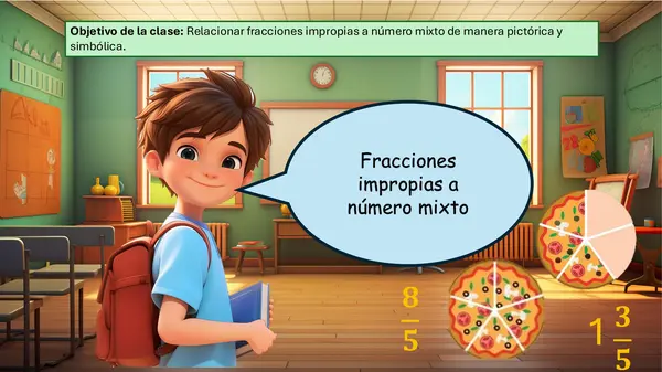 PPT Fracción impropia a número mixto