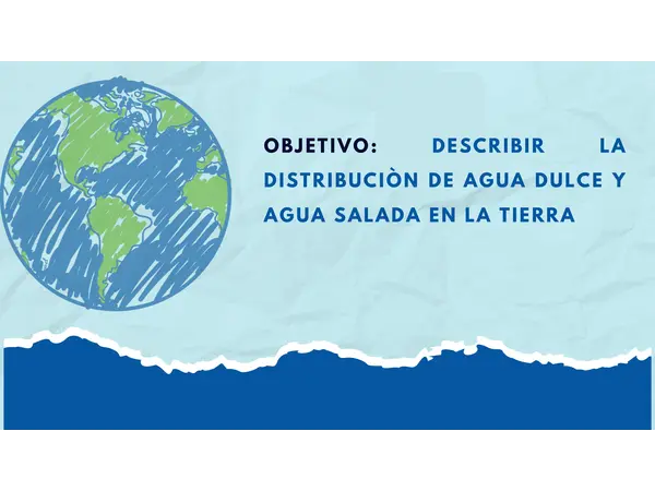Distribucion del agua dulce y salada en la tierra