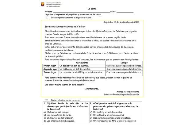 La carta 