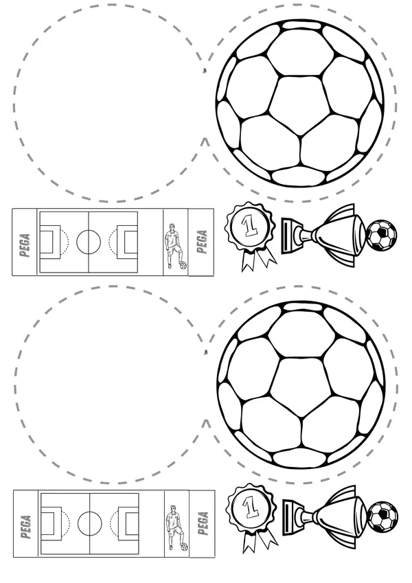 "Tarjeta Pop-up de Fútbol"