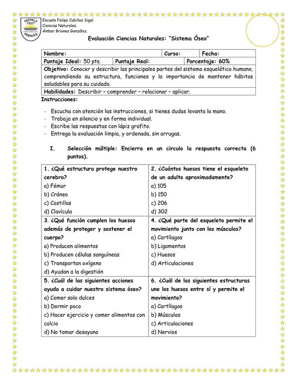 Evaluación Sistema Óseo