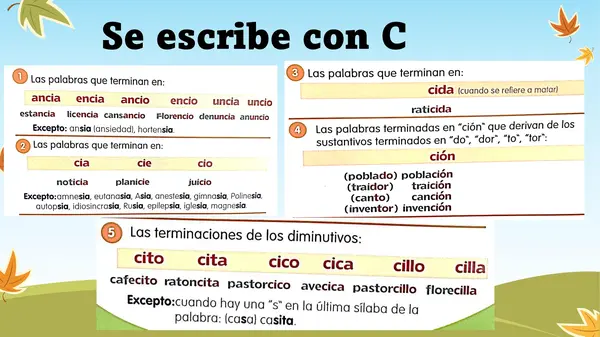 Caligrafia uso de C
