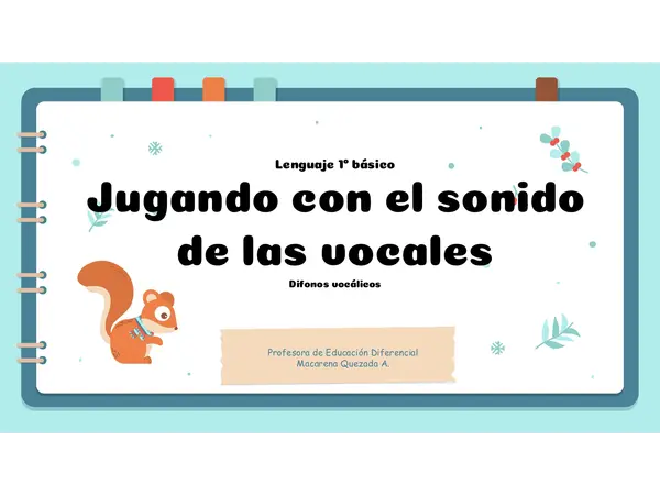 Jugando con el sonido de las vocales"