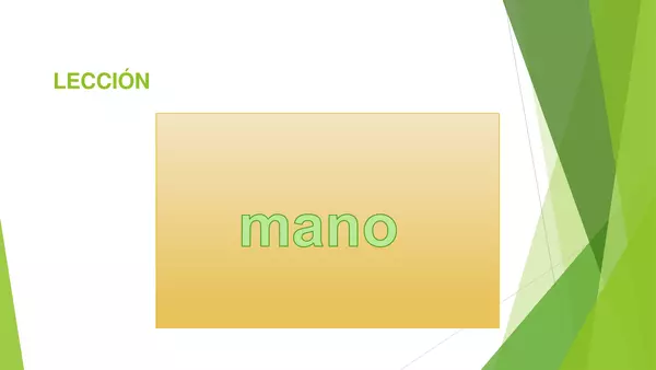 Lección Mano - método Matte