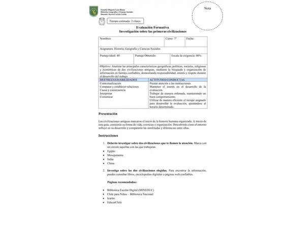 Investigación Primeras Civilizaciones 